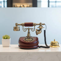 Antique Corded Telephone Phone Decorative Home Decorative Detail Ornate Vintage