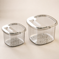 Small Foot Spa with Rollers, Pedicure Foot Bath with Handles & Lid, Soaking Tub for Home Massage & Circulation