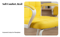 Quilted Sled Base Armchair Ergonomic Design Upholstered Sled Base Chair Reinforced Frame Business-Grade Grade for Clients