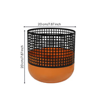 Iron Fruit Bowl Openwork Bowl with Lattice Design Modern Vessel for Interior Stylists, Living Room
