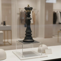 Large Chess Piece Statue Handmade Craft Decorative Figurine Elegant Accent