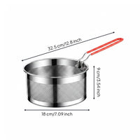 Deep Fry Basket Multi-Functional Deep Fryer Basket for Restaurant