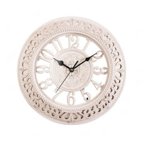 Vintage Round Wall Timepiece Raised Numerals Vintage Wall Timepiece