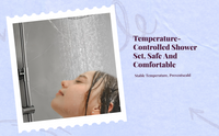 Thermostatic rainfall shower head