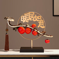 New Chinese Style Persimmon Ornament for Living Room Cabinet