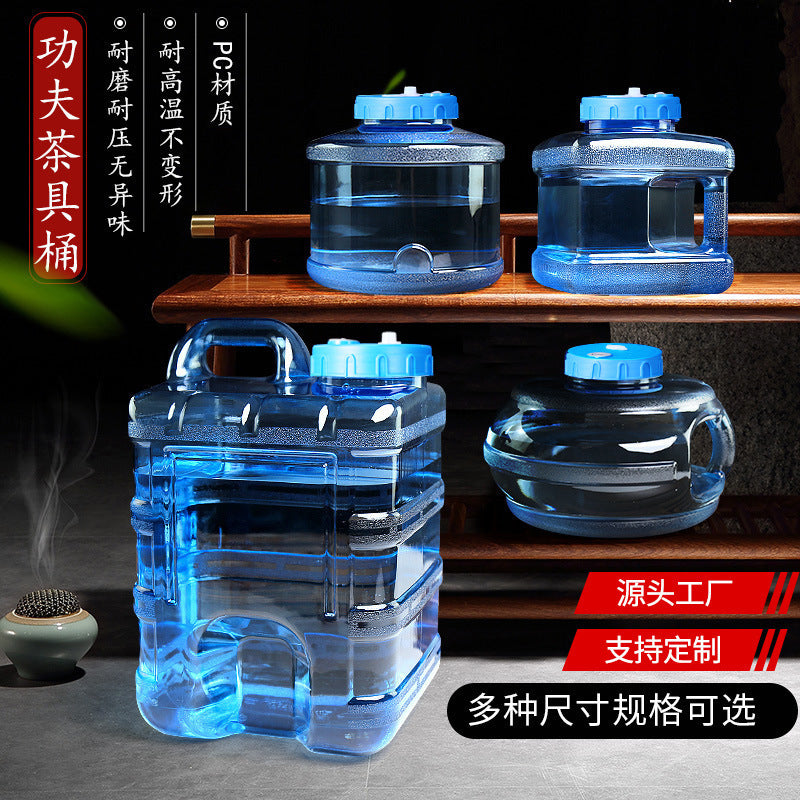 PC Water Bucket for Tea Table with Pump and Accessories