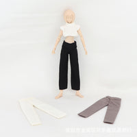 1/12兵人衣服配件裤6寸figma可动人偶手办模型shf素体休闲直筒裤