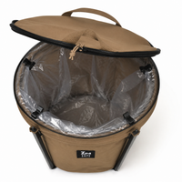 Car Trash Bin, Foldable, Camping, Outdoor, Pop-Up, Large Capacity, With Lid