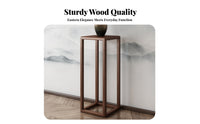 Chinese & Design Botanical Pedestal Floor-Standing Plant Display Elegant Stylish Adaptable Use for Home Decorators, Entryway