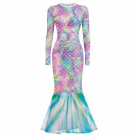 Mermaid Dress Form-Fitting Costume Dress Fishtail for Women