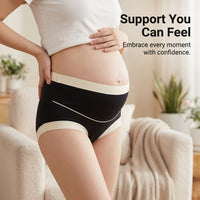 Hospital Bag Postpartum Underwear for Women with High Waist Belly Support, Maternity Knickers with Modal Material and Gusset