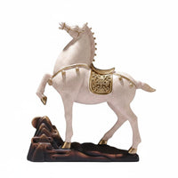 Colorful Horse Statue Resin Horse Statue Easy to Clean for Shelf Display