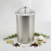 Compressing Coil Design Meat Press with Thermometer Rust-Resistant Stainless Steel Ham Press Easy to Clean