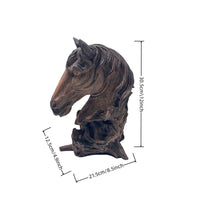 Horse Head Sculpture Rustic Elegance Equestrian Table Sculpture Stable Base