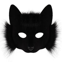 跨境万圣节化妆舞会面具遮脸猫女半脸猫狐狸面具派对cosplay道具