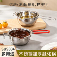 304 Stainless Steel Chocolate Melting Pot with Double Boiler