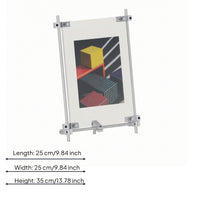 Desktop Acrylic Frame Metal Hardware Home Decor Transparent