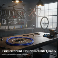 Bike Brake Wire Set Rust Resistant Universal Bike Brake Wire Kit Long-Lasting Effortless Performance for Mountain Bikers