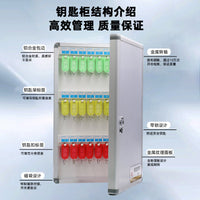 Wall-Mounted Aluminum Key Storage Box with Multiple Slots