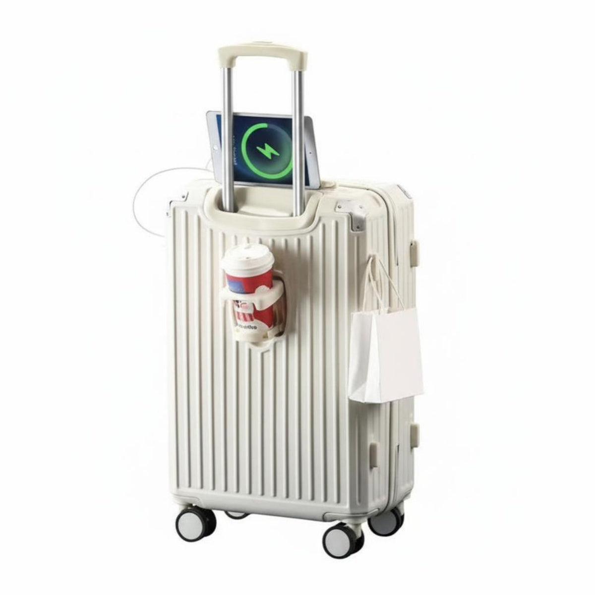Hardside hand luggage Hard Exterior Design Ribbed Hardside for Students