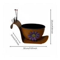 Metal Planter Iron Planter Hand Painted Garden Decor