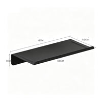 Wall-Mounted Shelf Rustproof Stainless Steel Shelf Shelving Naildrill-Free Storage Easy to Clean for Renters, Bathroom, Kitchen
