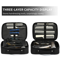 Portable Barber Haircut Kit Bag with Multifunctional Compartments