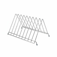 6 Slot Chopping Board Stand Rust-Resistant Stainless Steel Board Rack Sturdy