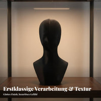 Velvet Mannequin Head with Shoulders Multi-Purpose Mannequin Head Stand