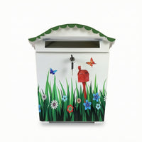 Mailbox with Lock Decorative Locking Mail Box Secure for Porch, Homeowners