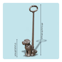 Cast Iron Dog Door Stop Anti-Collision Home Decor Item Ready to Use for Indoor