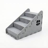 4-Step Pet Stairs Removable Dog Steps Washable for Bedside
