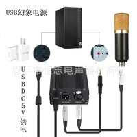 BM-700 Condenser Microphone Kit with Pop Filter and USB Power for Computer KTV