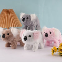 Electric Plush Koala Toy with Walking, Sound, and Head Nodding