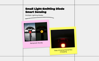 Brake-sensing waterproof bike light