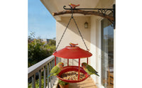 Bird Feeder with Hanging Hook Sturdy Hanging Bird Feeder Rustic for Birdwatchers