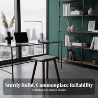 Mortise and Tenon Stool Long-Lasting Wooden Seat Sturdy Support for Bedroom