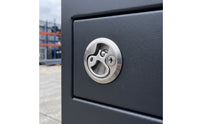 Stainless Steel Embedded Pull Handle Lock Compact Recessed Latch with Pull Handle Long-Lasting Hardware Secure for RV Compartments