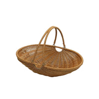 Woven Plastic Basket Multi-Purpose Rattan Design Tote Bag Multifunctional