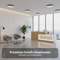 L-Shaped Reception Desk with LED Easy to Clean Glossy Finish Reception Counter Comprehensive Storage Area Front Desk for Retailers, Hotel Lobby