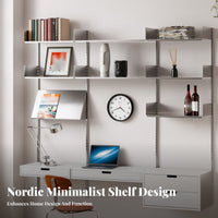 Single-Tier Floating Shelf Easy Installation Picture shelf Multi-Purpose