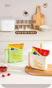 Disposable Instant Noodle Bowl with Lid