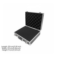 Multi-Purpose Aluminum Carrying Case Lockable Latches Aluminum Briefcase Portable for Professionals, Technicians, Travel, Job Site