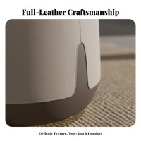 Round Stuffed Ottoman Padded Top Three-Legged Round Seat adaptable