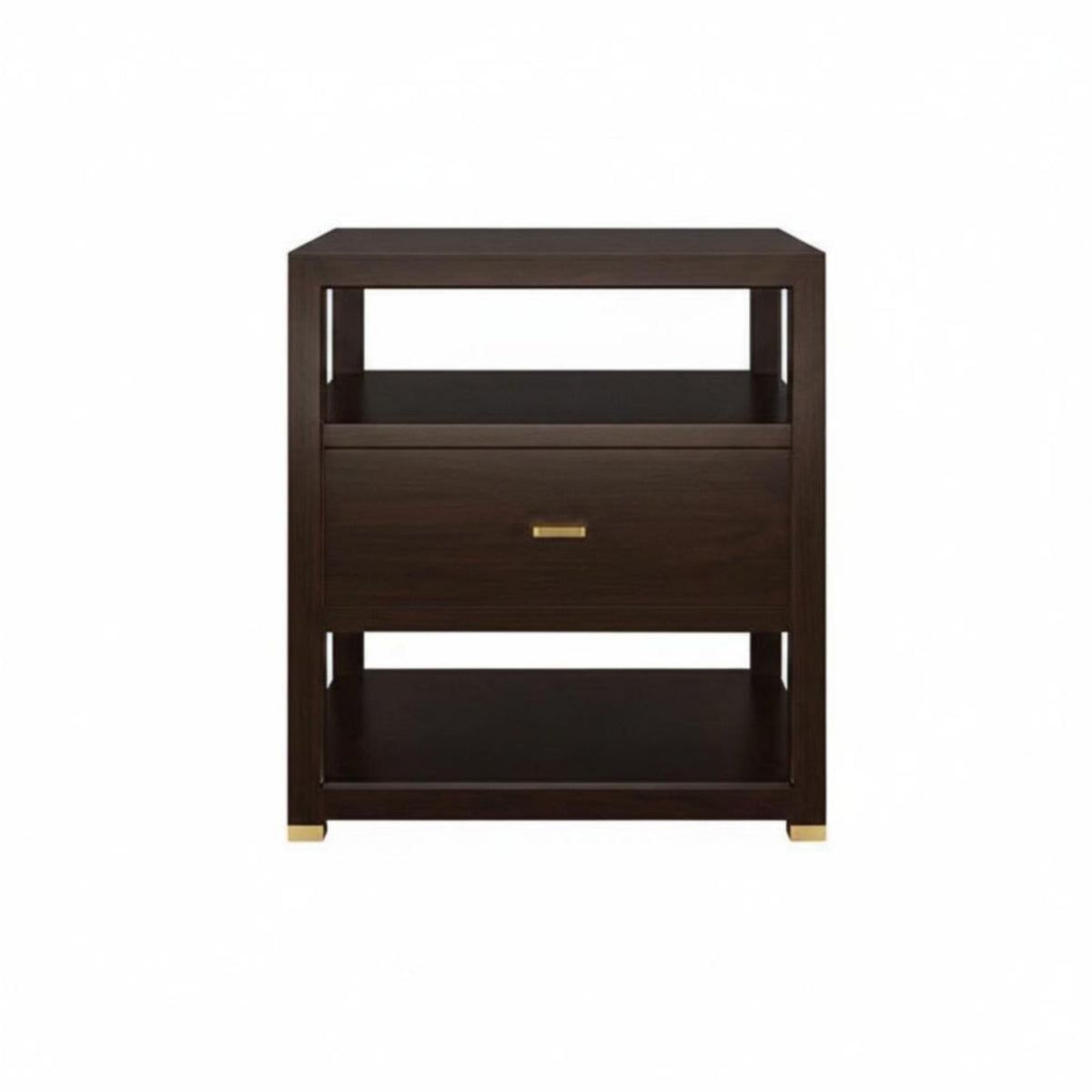 Rattan Drawer Side Table Nordic Design Nightstand with Woven Drawer Minimalist Aesthetic Space-Saving Size for Bedroom