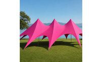 Three-Peak Canopy Tent Heavy Duty Star Canopy with Poles Tear-Resistant Large Outdoor Pavilion for Event Planners, Campers, Festivals, Camping