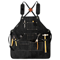 Canvas Apron for Craftsmen, Outdoor Woodworking, BBQ, Barista, Work Apron, Custom