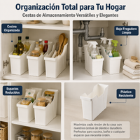 Storage Organizer Boxes, Narrow Plastic Container for Kitchen, Multi-Purpose PP Organizer Box, 35x11.5x23.5cm