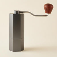 Manual Coffee Curved Metal Handle Hand Crank Coffee Wooden Knob Kitchen Gadget
