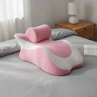 Breathable Memory Foam Prone Pillow Removable Washable Cover Intimacy Support Pillow Ergonomic Positioning Cushion for Couples, Bedroom